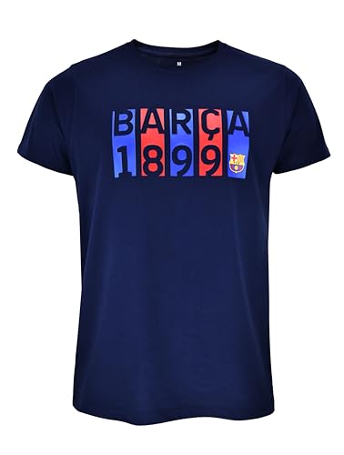 FC Barcelona - T-Shirt Offiziell Flag Navy Barça, Unisex, XL von FC Barcelona