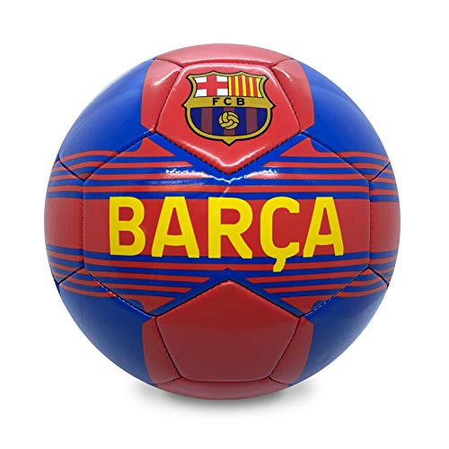 FC Barcelona - Fußball mit Vereinswappen - Offizielles Merchandise - Geschenk für Fußballfans - Blau - Größe 4 von FC Barcelona