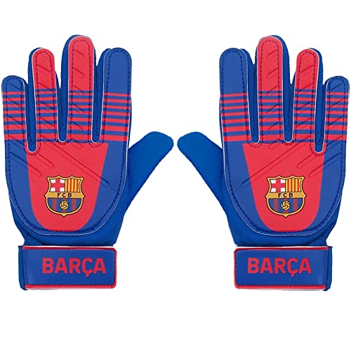 FC Barcelona - Torwarthandschuhe für Kinder/Jugendliche - Offizielles Merchandise - Geschenk für Fußballfans - Blau BARÇA - Jugendliche: 10-16 Jahre von FC Barcelona