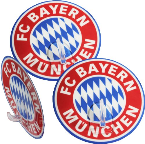 FC Bayern Handtuchhalter Logo 3er Set von FC Bayern München