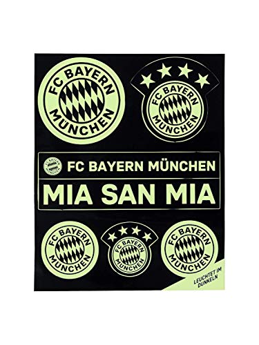 FC Bayern München Leucht Aufkleber-Set Logo mia san mia von FC Bayern München