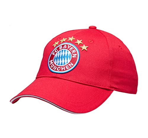 FC Bayern München Baseballcap rot - Logo - weißes Frontpanel Cap Schildmütze Kappe FCB von FC Bayern München