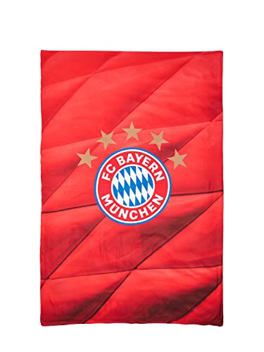 FC Bayern München Bettwäsche mit Logo | Microfaser | 135x200cm | Rot von FC Bayern München