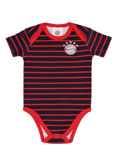 FC Bayern München | Body Essential| Baby Rot oder Rot/Navy gestreift von FC Bayern München