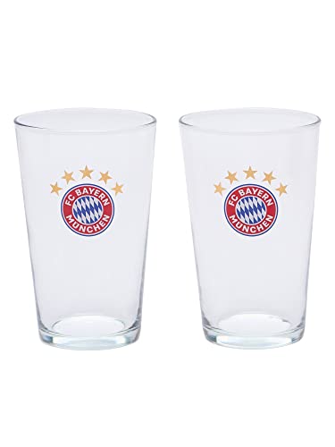 FC Bayern München - Fanglas - 2er-Set Glas Trinkglas FCB von FC Bayern München