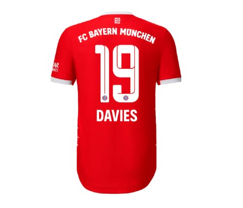 FC Bayern München Herren Alphonso Davies Kit Nameblock Nummer, White, One Size von FC Bayern München