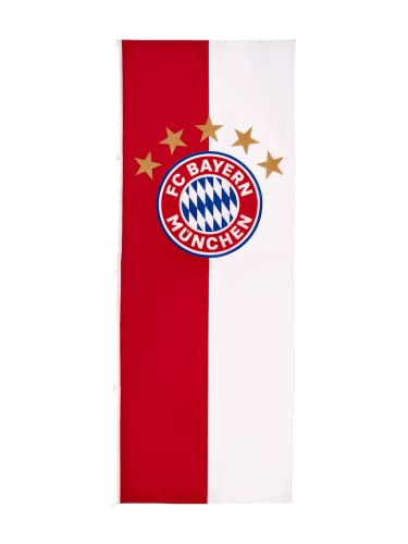 FC Bayern München Hissfahne | Hochformat | Logo | Rot-Weiß von FC Bayern München