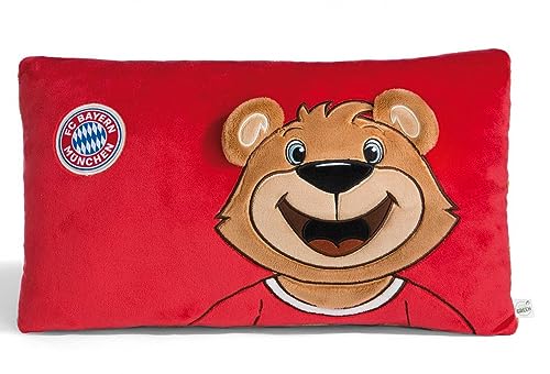 FC Bayern München Kissen Berni rot Schmusekissen - Plus Aufkleberkarte FCB von FC Bayern München
