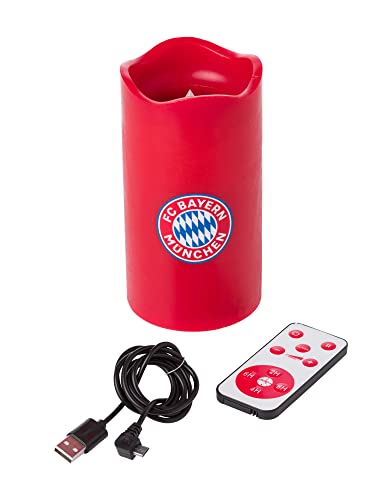 FC Bayern München LED Kerze mit Leuchtfunktion Rot von FC Bayern München