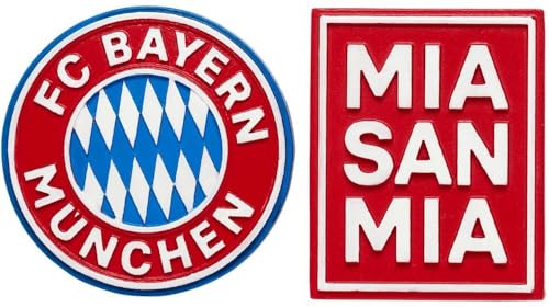 FC Bayern München Magnet Logo 2er-Set Rot von FC Bayern München
