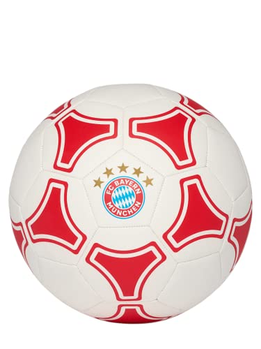 FC Bayern München Mia San Mia Ball Fußball (5, Weiss/rot) von FC Bayern München