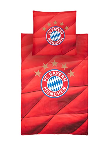 FC Bayern München Microfaser Bettwäsche (one Size, rot) von FC Bayern München