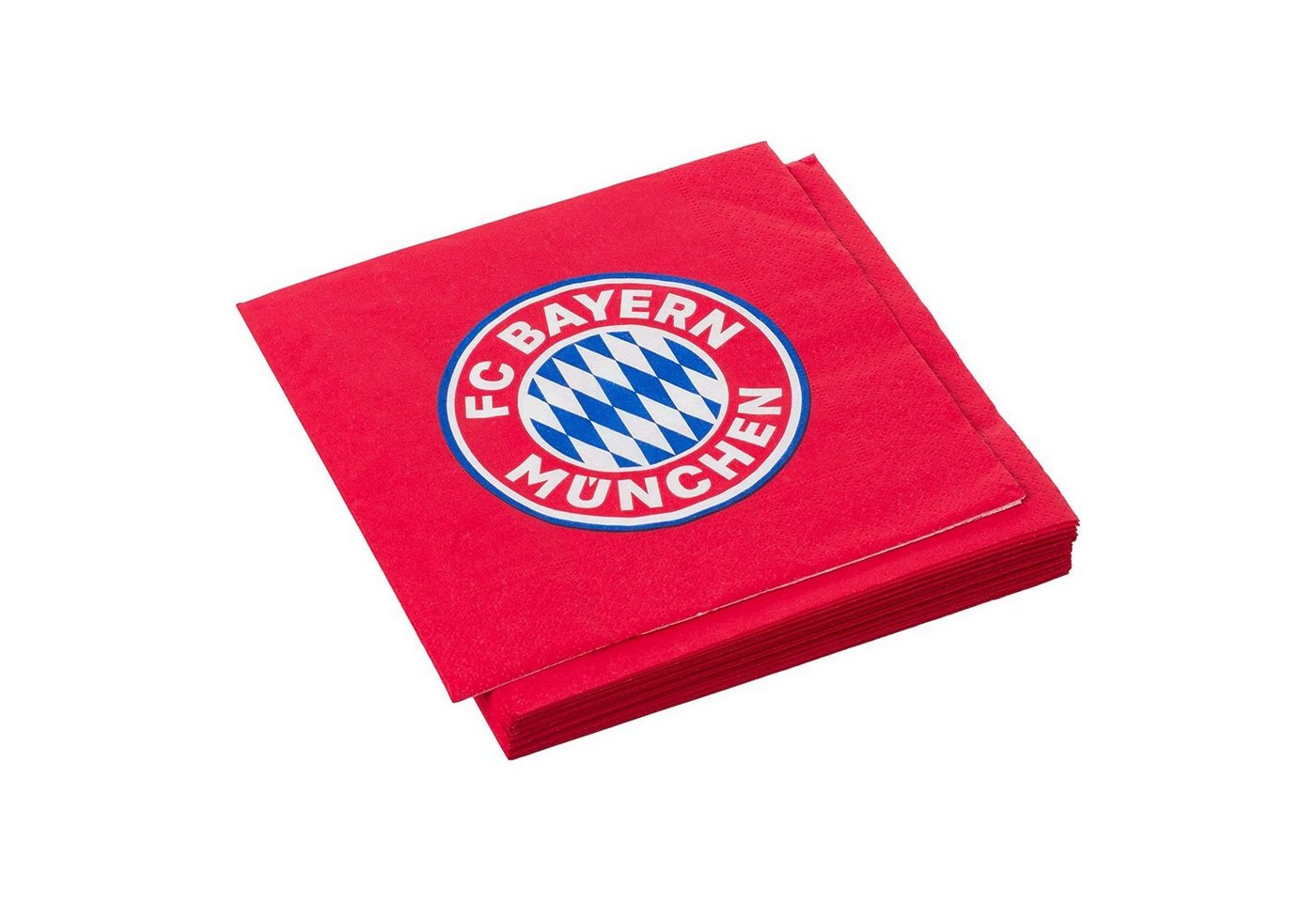 FC Bayern München Papierserviette FC Bayern München Servietten 33x33cm rot 20 Stück von FC Bayern München