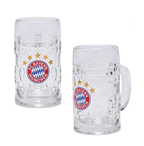 FC Bayern München Schnapsseidel mit Kordel 2er-Set Schnapsglas Logo FCB Glas von FC Bayern München