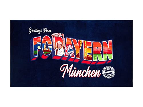 FC Bayern München Strandtuch - Greetings - 90 x 180 cm Duschtuch Badetuch FCB von FC Bayern München