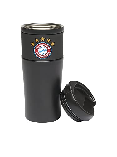FC Bayern München Thermobecher Edelstahl schwarz Kaffee Becher Mug Coffee to go FCB von FC Bayern München
