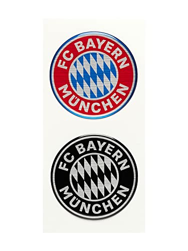 FC Bayern München 3D Aufkleber Logo | 2er Set | Rot-Schwarz von FC Bayern München
