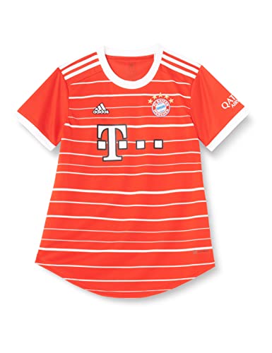 adidas FC Bayern München Damen 2022/23 Season. Official Home Jersey Trikot, Rot, M EU von FC Bayern München
