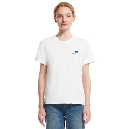 FC Internazionale Milano S.p.A. Unisex – Erwachsene Inter, T-Shirt Embroidery, Weiß, XS von Inter