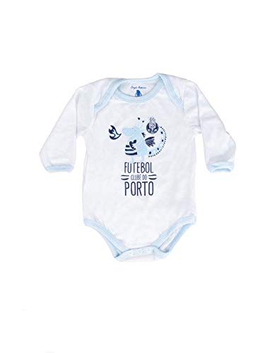 FC PORTO Baby-Jungen Branco Body Menino Dragão, Weiß und Blau, 6-9 Meses von FC Porto