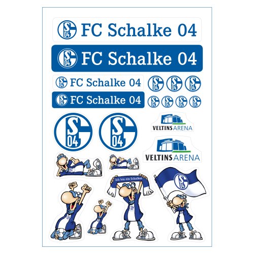 FC Schalke 04 Aufkleberbogen/Aufkleber/Sticker S04 von FC Schalke 04