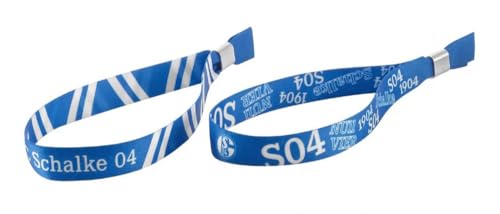 FC Schalke 04 Festivalarmband 2er Set blau-weiß Armband Band S04 von FC Schalke 04