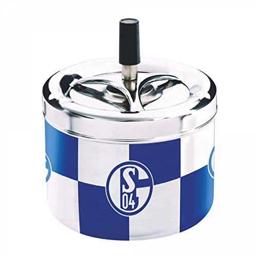 FC Schalke 04 Karo Drehaschenbecher (blau/Weiss, one Size) von FC Schalke 04