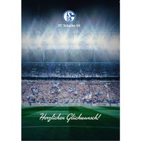 Grußkarte Herzlichen Glückwunsch von FC Schalke 04