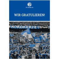 Grusskarte Wir gratulieren von FC Schalke 04