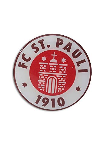 FC St. Pauli Aufkleber, Autoaufkleber, Sticker Logo 3D farbig - Plus Aufkleber Fans gegen Rechts von FC St. Pauli