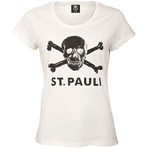 FC St. Pauli Damen T-Shirt Totenkopf Bio-Baumwolle Fairtrade (M) von FC St. Pauli