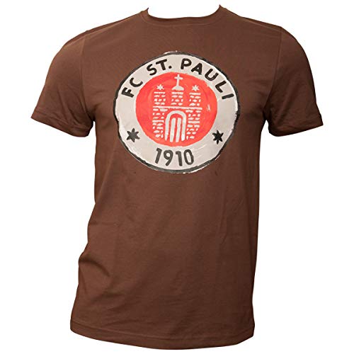 FC St. Pauli T-Shirt Logo Paint Gemalt braun (XXXL) von FC St. Pauli