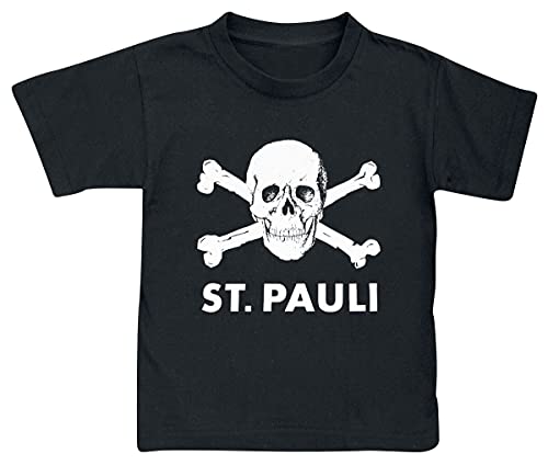 FC St. Pauli T-Shirt Oberteil Totenkopf schwarz (128) von FC St. Pauli