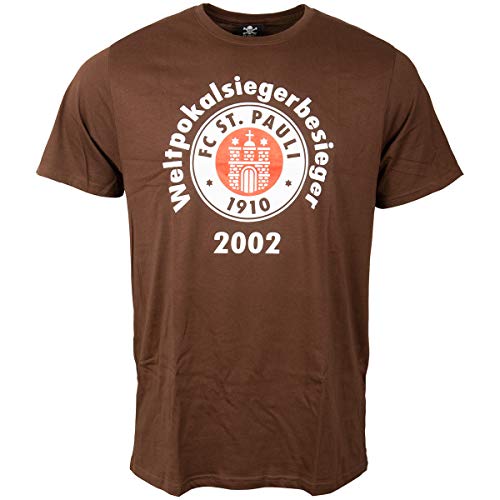 FC St. Pauli T-Shirt Weltpokalsieger-Besieger braun (S) von FC St. Pauli
