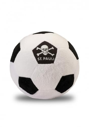 FC St. Pauli - Totenkopf - Plüschball schwarz/weiß Durchmesser: 15cm von FC St. Pauli