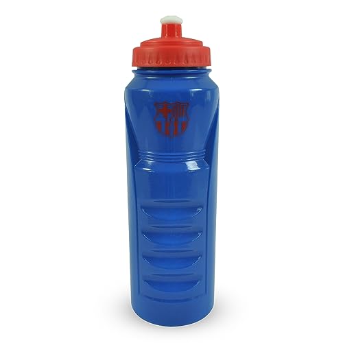 Hy-Pro Unisex-Jugendliche Barcelona 1L Wasserflasche Sportflasche aus Kunststoff, blau, 1 Liter von Hy-Pro