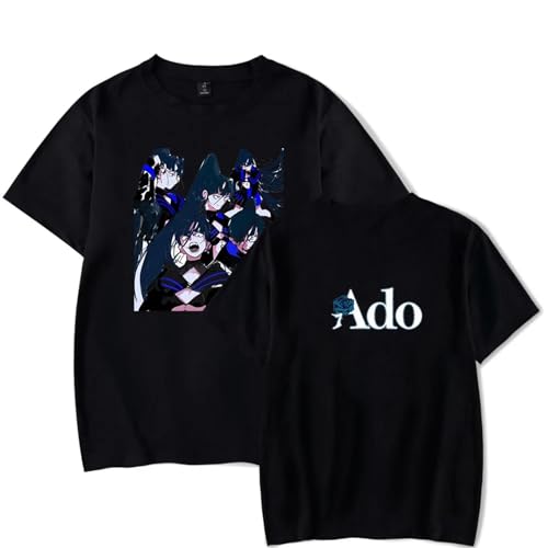 FCJKMNM ADO Wish World Tour T Shirt Unisex Hip Hop Druck Kurzarm T-Shirt Männer Frauen Streetwear Sommer Harajuku Tops XXS-4XL-White||XXS von FCJKMNM