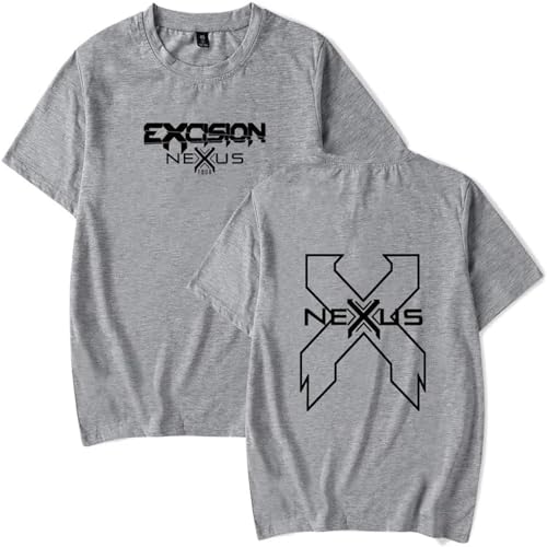 FCJKMNM Excision T Shirt Hip Hop Print T-Shirt Männer Frauen Sommer Lose Top Casual Sport Kurzarm T-Shirt XXS-4XL-Black||XXS von FCJKMNM
