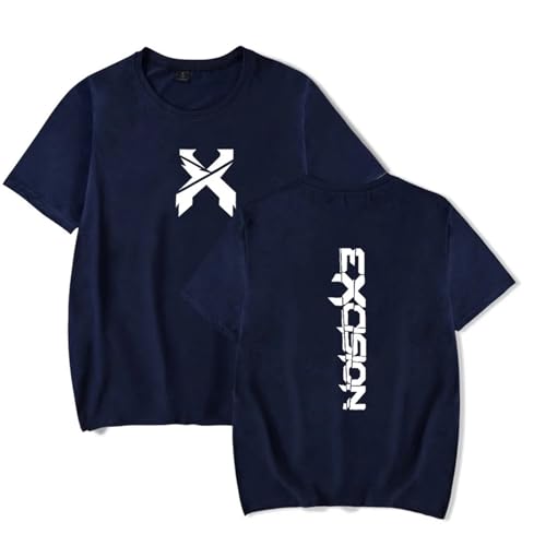 FCJKMNM Excision T Shirt Klassisches Hip Hop Sommer Tops Fan Casual Street T-Shirt Mit Rundhalsausschnitt Locker Kurzarm Teen Unisex XXS-4XL-White||XXS von FCJKMNM
