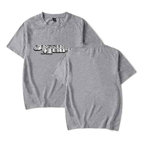 FCJKMNM Jessie Murph T Shirt Unisex,Hip Hop Artist Print Kurzarm T-Shirt Männer Frauen Streetwear Sommer Harajuku Tops XXS-4XL-Black||XXS von FCJKMNM