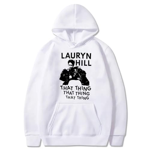 FCJKMNM Lauryn Hill Unisex Kapuzenpullover Casual Street Sweatshirt Frauen Männer Sweatshirt Pullover Lauryn Hill Bedruckt Hoodie XXS-4XL-Black||XXS von FCJKMNM