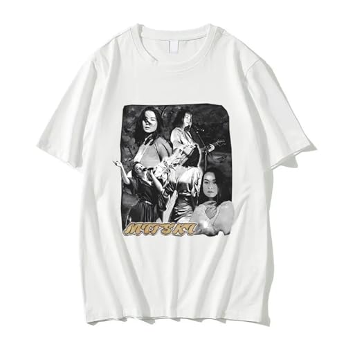 FCJKMNM Mitski T-Shirt Mitski Graphic Druck T Shirt Kreative Trendy Retro Kurzarm Tops Für Männer Frauen XXS-4XL-White||XXS von FCJKMNM