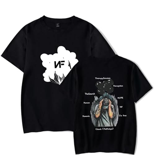 FCJKMNM NF Hope Merch T Shirt Lässige Mode Kurzarm Tops Unisex Hip Hop T-Shirt Für Frauen Männer XXS-4XL-White||XXS von FCJKMNM