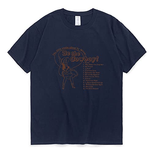 FCJKMNM Sängerin Mitski T-Shirt Be The Cowboy Poster Musik Album Druck T Shirt Street Hip Hop Couple Mode Trendy Kurzarm Tops XXS-4XL-Grey||4XL von FCJKMNM