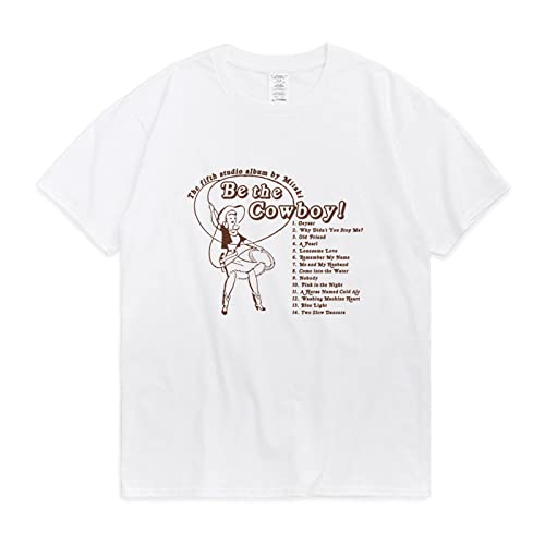 FCJKMNM Sängerin Mitski T-Shirt Be The Cowboy Poster Musik Album Druck T Shirt Street Hip Hop Couple Mode Trendy Kurzarm Tops XXS-4XL-Grey||4XL von FCJKMNM