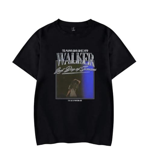 FCJKMNM Summer Walker Print T Shirt Hip Hop Trendy Harajuku Kurzarm Tops Männer Frauen Sommer Rundhals T-Shirt Casual Street Shirt XXS-4XL-White||XXS von FCJKMNM