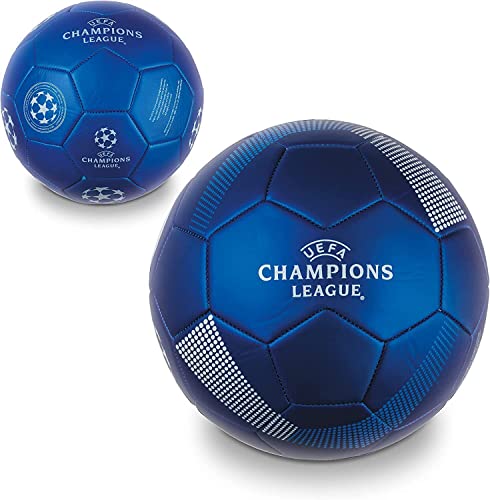 FCP Ballon kompatibel mit #Champions League# Fußball Kinder Jahre Größe 5 Offizielles UCL Leder Original Blau Trophäe Cup Ball von FCP