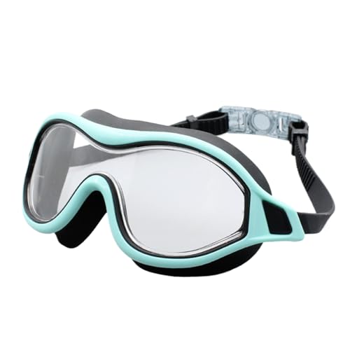 FDJZXW Taucherbrille Erwachsene Taucherbrille Schwimmbrille für Herren Kein Auslaufen und Antibeschlag UV-Schutz für Klare Sicht Blendschutz Einstellbar Weich Einfaches An- und Ausziehen von FDJZXW