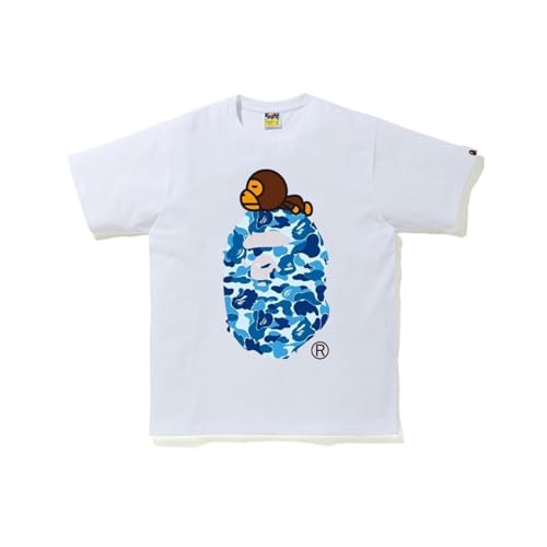 FDTURES 24ss Paar Mode Hip-Hop Top Bap Reine Baumwolle Doppel Garn Männer Und Frauen Casual Sport Kurzarm T-Shirt-color6||L von FDTURES