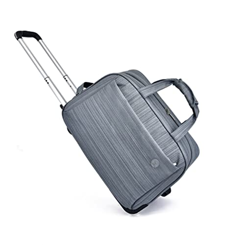 FEEIMOL Reisetasche mit Rollen Unisex 2-Rad Trolley Reisetasche Trolley Handgepäck Damen und Herren (Grau) von FEEIMOL